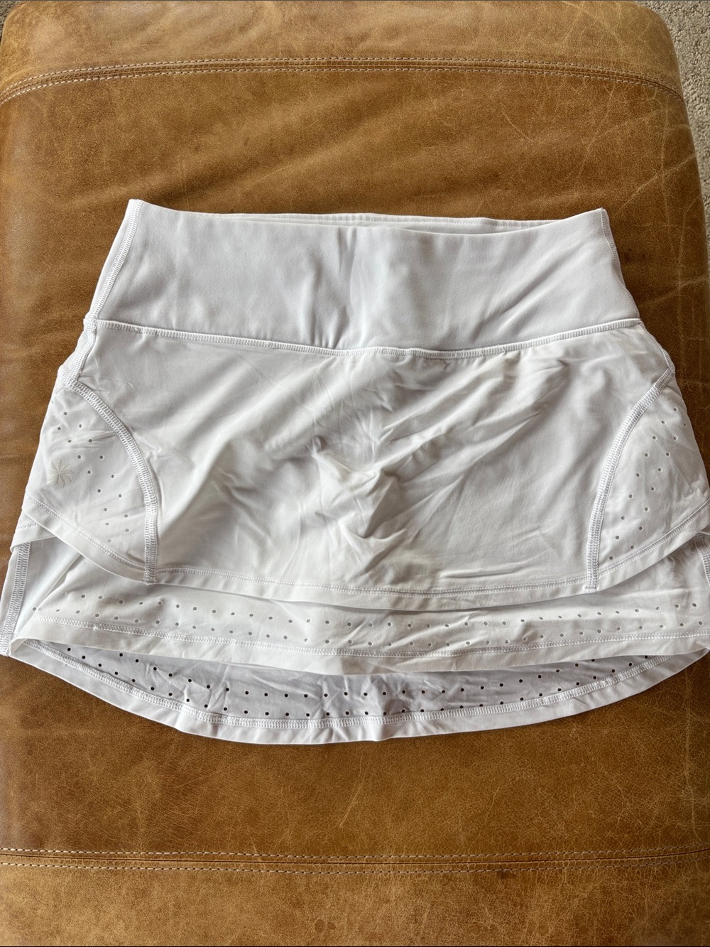 Athleta White Athletic Skort with Built-In Shorts